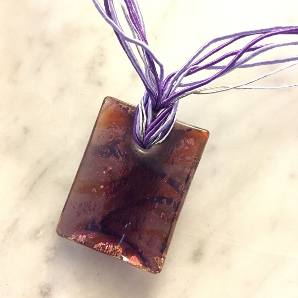 Handblown Glass Pendant Necklace - Picture 3 of 5